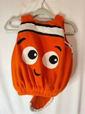 Finding Nemo Clownfish Costume Kids Orange Fish Handmade Halloween Cosplay